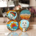 4'lü Etnik Tasarımlı Renkli Servis Altlığı & Supla Realhomes