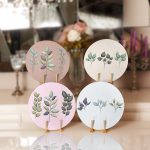 - Supla4lu-Set282-Gorsel1 - Realhomes 4'lü Renkli Zemin Yaprak Dalları Özel Tasarım Servis Altlığı & Supla Realhomes