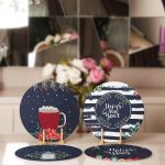 - Supla4lu-Set284-Gorsel2 - Realhomes 4'lü Lacivert Renkli Happy New Year Temalı Servis Altlığı & Supla Realhomes