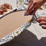 4'lü Kahve & Siyah Renkli Özel Tasarım Servis Altlığı & Supla Realhomes