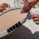 4'lü Gri & Pembe Zeminli Saksılı Kaktüs Tasarımlı Servis Altlığı & Supla Realhomes