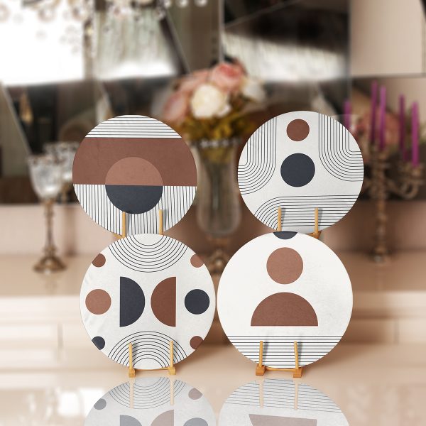 - Supla4lu-Set287-Gorsel1 - Realhomes  4'lü Özel Tasarım İskandinav Motifli Servis Altlığı & Supla Realhomes