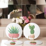 - Supla4lu-Set289-Gorsel2 - Realhomes 4'lü Sevimli Saksılı Kaktüs Tasarımlı Servis Altlığı & Supla Realhomes