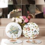 4'lü Çiçek Desenli Özel Tasarım Servis Altlığı & Supla Realhomes