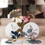 - Supla4lu-Set295-Gorsel2 - Realhomes 4'lü Pastel Renkli Yaprak Tasarımlı Servis Altlığı & Supla Realhomes