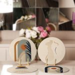 4'lü Vizon Zeminli Etnik Çizimli Servis Altlığı & Supla Realhomes