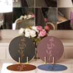 4'lü Rengarenk Zemin Onedraw Çiçek Çizimli Servis Altlığı & Supla Realhomes