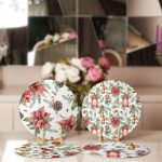 - Supla4lu-Set309-Gorsel2 - Realhomes 4'lü Rengarenk Çiçek & Yaprak Tasarımlı Servis Altlığı & Supla Realhomes