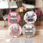 - Supla4lu-Set310-Gorsel1 - Realhomes 4'lü Renkli Zemin Antika Daktilo Çizimli Servis Altlığı & Supla Realhomes