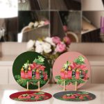 - Supla4lu-Set311-Gorsel2 - Realhomes  4'lü Renkli Zemin Mum Konseptli Servis Altlığı & Supla Realhomes