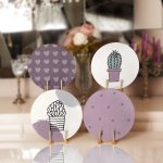 4'lü Kalp & Kaktüs Özel Tasarım Servis Altlığı & Supla Realhomes