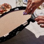 4'lü Siyah Beyaz Zemin Kaktüs Çizimli Servis Altlığı & Supla Realhomes