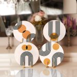 - Supla4lu-Set333-Gorsel1 - Realhomes 4'lü Geometrik Çizimli Soyut Tasarımlı Servis Altlığı & Supla Realhomes