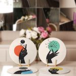 - Supla4lu-Set336-Gorsel2 - Realhomes 4'lü Çiçek Tasarımlı El Motifli Servis Altlığı & Supla Realhomes