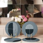 - Supla4lu-Set341-Gorsel2 - Realhomes 4'lü Açık Füme Renkli Onedraw Çizimli Servis Altlığı & Supla Realhomes