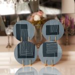 4'lü Açık Füme Renkli Onedraw Çizimli Servis Altlığı & Supla Realhomes