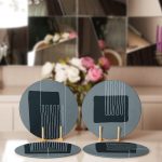 4'lü Açık Füme Renkli Onedraw Çizimli Servis Altlığı & Supla Realhomes