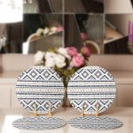 4'lü Özel Tasarım İskandinav Çizimli Servis Altlığı & Supla Realhomes