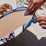 6'lı Mavi Zeminli Japon Kadın Figürlü Servis Altlığı & Supla Realhomes