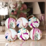 - Supla6li-Set111-Gorsel1 - Realhomes  6'lı Renkli Mermer Motifli Servis Altlığı & Supla Realhomes