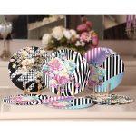 - Supla6li-Set115-Gorsel2 - Realhomes 6'lı Zebra Desen Zeminli Gül Tasarımlı Servis Altlığı & Supla Realhomes