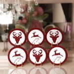 - Supla6li-Set126-Gorsel1 - Realhomes 6'lı Ekose Zemin Geyik Tasarımlı Servis Altlığı & Supla Realhomes