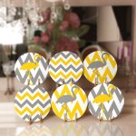 - Supla6li-Set145-Gorsel1 - Realhomes 6'lı Sarı & Gri Zigzag Flamingo Tasarımlı Servis Altlığı & Supla Realhomes