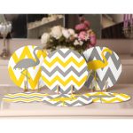 - Supla6li-Set145-Gorsel2 - Realhomes 6'lı Sarı & Gri Zigzag Flamingo Tasarımlı Servis Altlığı & Supla Realhomes