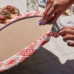 6'lı Sarmal Daireli Geometrik Etnik Desen Tasarımlı Servis Altlığı & Supla Realhomes