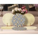 - Supla6li-Set153-Gorsel2 - Realhomes 6'lı Altın Varaklı Geometrik Şekiller Özel Tasarım Servis Altlığı & Supla Realhomes