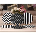 - Supla6li-Set155-Gorsel2 - Realhomes 6'lı Siyah Beyaz Geometrik Çizim Temalı Servis Altlığı & Supla Realhomes