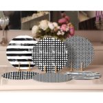 - Supla6li-Set160-Gorsel2 - Realhomes 6'lı Siyah Beyaz Geometrik Çizim Temalı Servis Altlığı & Supla Realhomes