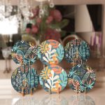 - Supla6li-Set167-Gorsel1 - Realhomes 6'lı Renkli Tropik Yaprak Motifli Servis Altlığı & Supla Realhomes