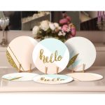 - Supla6li-Set169-Gorsel2 - Realhomes 6'lı Hello Gold Detaylı Özel Tasarım Motifli Servis Altlığı & Supla Realhomes