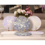 - Supla6li-Set172-Gorsel2 - Realhomes 6'lı Renkli Gold Detaylı Mermer Tasarımlı Servis Altlığı & Supla Realhomes