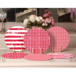 - Supla6li-Set175-Gorsel2 - Realhomes 6'lı Kırmızı Geometrik Çizimli Servis Altlığı & Supla Realhomes