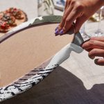 6'lı Pastel Renkli Yaprak Çizimli Servis Altlığı & Supla Realhomes