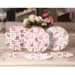 6'lı Soyut Desenli Özel Tasarım Servis Altlığı & Supla Realhomes