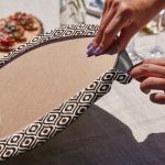 6'lı Kahve Geometrik Çizimli Özel Tasarım Servis Altlığı & Supla Realhomes