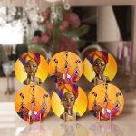 6'lı Afrika Kadın Temalı Servis Altlığı & Supla Realhomes