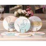 6'lı Onedraw Silüet Çizimli Servis Altlığı & Supla Realhomes