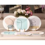 - Supla6li-Set192-Gorsel2 - Realhomes 6'lı Pastel Zeminli Onedraw Çizimli Servis Altlığı & Supla Realhomes