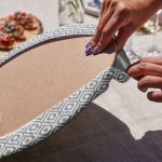 6'lı Gri Geometrik Çizimli Özel Tasarımlı Servis Altlığı & Supla Realhomes