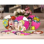 - Supla6li-Set2-Gorsel2 - Realhomes 6'lı Pop-Art Women Girl Özel Tasarımlı Servis Altlığı & Supla Realhomes