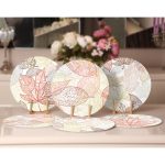 6'lı Renkli Sonbahar Yaprakları Özel Tasarım Servis Altlığı & Supla Realhomes