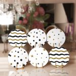 - Supla6li-Set212-Gorsel1 - Realhomes 6'lı Siyah Gold Çizgili Özel Tasarım Servis Altlığı & Supla Realhomes