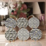 - Supla6li-Set214-Gorsel1 - Realhomes 6'lı Siyah Beyaz Çizgili Gold Yaprak Taneleri Servis Altlığı & Supla Realhomes