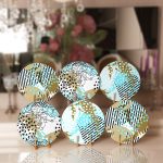 - Supla6li-Set216-Gorsel1 - Realhomes 6'lı Siyah Beyaz Çizgili Mavi Puan Tasarımlı Servis Altlığı & Supla Realhomes