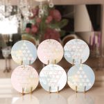 6'lı Renkli Geometrik Üçgen Tasarımlı Servis Altlığı & Supla Realhomes