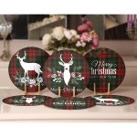 - Supla6li-Set22-Gorsel2 - Realhomes 6'lı Mery Christmas Ekose Özel Tasarım Servis Altlığı & Supla Realhomes